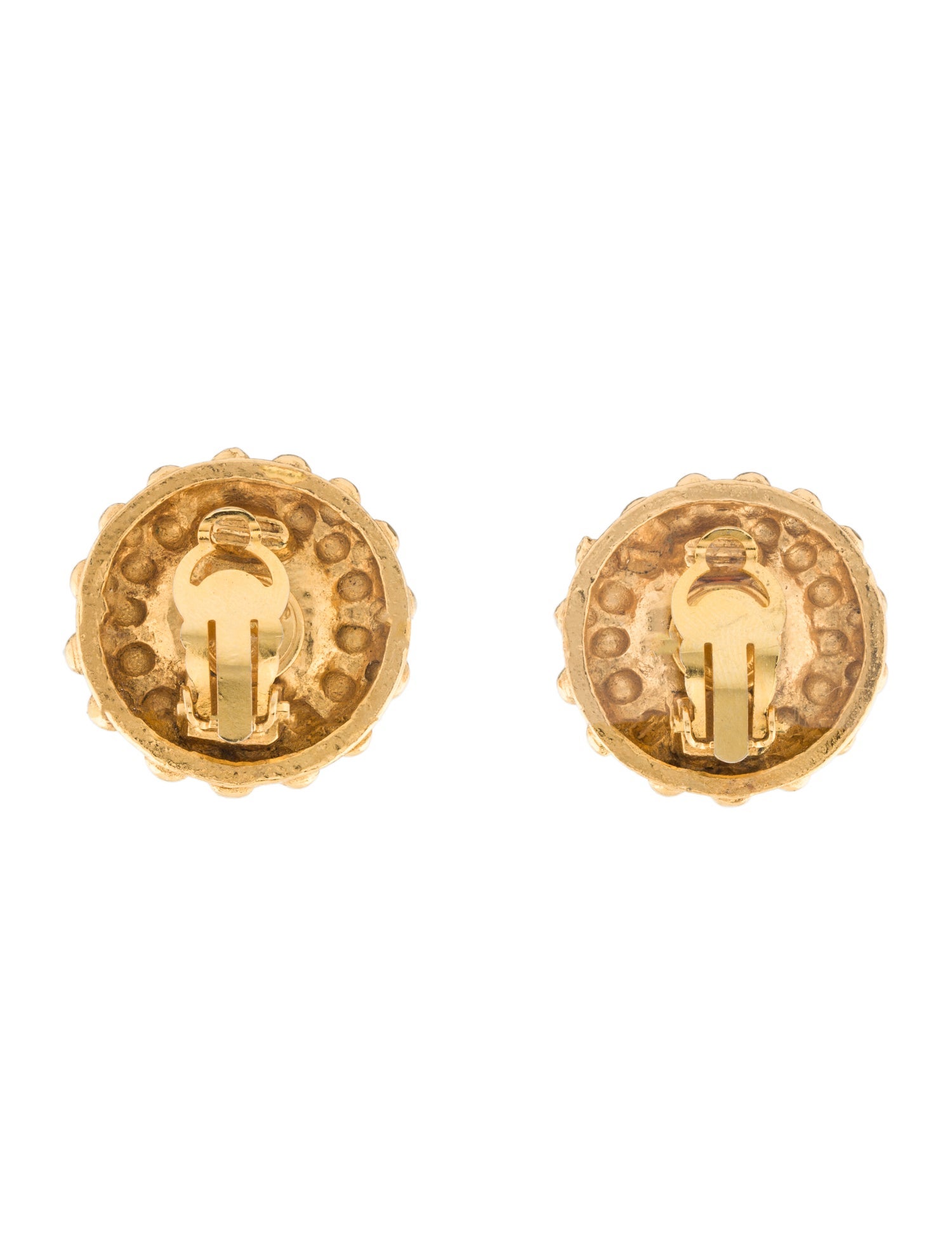 Chanel Vintage Faux Pearl Clip-On Earrings